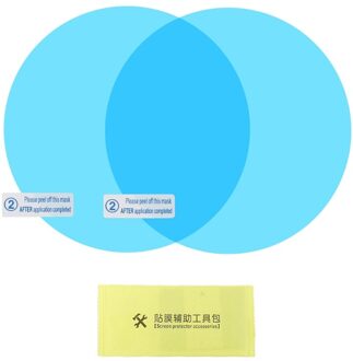 2 Pcs Auto Achteruitkijkspiegel Regendicht Film Anti-Fog Clear Beschermende Sticker Y4UA 100MM