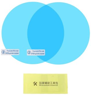 2 Pcs Auto Achteruitkijkspiegel Regendicht Film Anti-Fog Clear Beschermende Sticker Y4UA 80MM