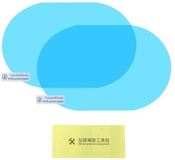 2 Pcs Auto Achteruitkijkspiegel Regendicht Film Anti-Fog Clear Beschermende Sticker Y4UA EP