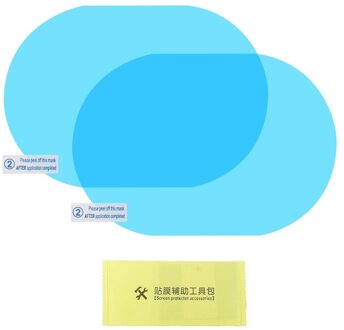 2 Pcs Auto Achteruitkijkspiegel Regendicht Film Anti-Fog Clear Beschermende Sticker Y4UA