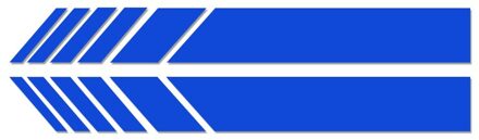 2 Pcs Auto Achteruitkijkspiegel Side Decal Streep Stickers Voor Jeep Wrangler Accessoires Auto Styling blauw