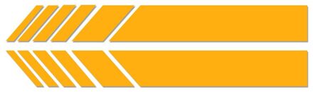 2 Pcs Auto Achteruitkijkspiegel Side Decal Streep Stickers Voor Jeep Wrangler Accessoires Auto Styling geel