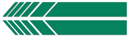 2 Pcs Auto Achteruitkijkspiegel Side Decal Streep Stickers Voor Jeep Wrangler Accessoires Auto Styling groen