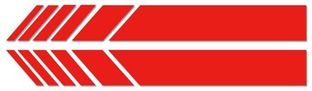 2 Pcs Auto Achteruitkijkspiegel Side Decal Streep Stickers Voor Jeep Wrangler Accessoires Auto Styling rood