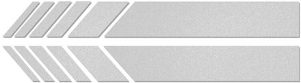 2 Pcs Auto Achteruitkijkspiegel Side Decal Streep Stickers Voor Jeep Wrangler Accessoires Auto Styling zilver