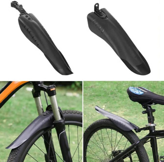 2 Pcs Bicycle Mudguard MTB Bike Fender Mud Guards Wings Cycling Front Rear Fenders Easy To Assemble Lightest Bike Accessories