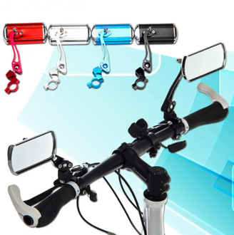 2 pcs Bicycle Rear View Mirror Reflective Safety Cycling Handlebar Rearview Mirror 360 Rotate Aluminum Alloy Material Quality