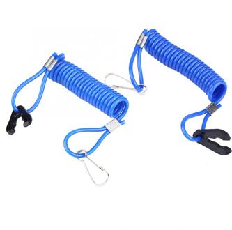 2 pcs Buitenboordmotor Ontsteking Emergency Kill Stop Schakelaar Veiligheid Tether Lanyard voor Yamaha