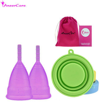 2 pcs copa menstrual menstrual cup medical silicone colector mestrual for women period cup
