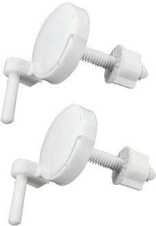 2 Pcs Diy Plastic Toiletbril Schroeven Bevestigingen Fit Toiletbrillen Scharnieren Reparatie Gereedschap Type & Size: 3 #4.6X4.6 Cm