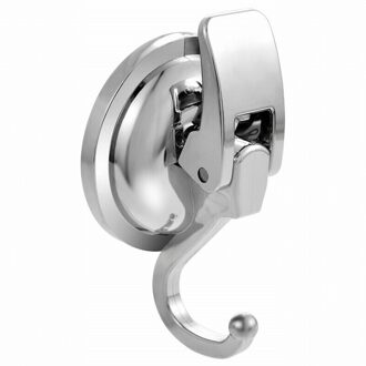 2 Pcs Douche Handdoek Muur Verwijderbare Haak Keuken Tpu Deur Punch Gratis Houder Hanger Vacuüm Zuignap Zilver Badkamer