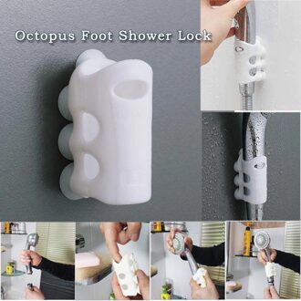 2 Pcs Douchekop Houder Silicone Handset Rack Zuignap Douche Houder Wandmontage Beweegbare Beugel Badkamer Accessoires