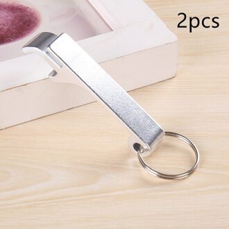 2 Pcs Draagbare Bier Flesopener Sleutelhanger 4 In 1 Pocket Aluminium Bier Flesopener Kan 5 Kleuren Wedding Party gunst A 2stk