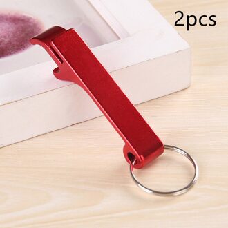 2 Pcs Draagbare Bier Flesopener Sleutelhanger 4 In 1 Pocket Aluminium Bier Flesopener Kan 5 Kleuren Wedding Party gunst C 2stk