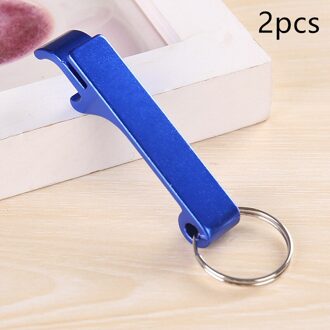 2 Pcs Draagbare Bier Flesopener Sleutelhanger 4 In 1 Pocket Aluminium Bier Flesopener Kan 5 Kleuren Wedding Party gunst D 2stk
