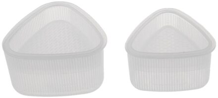 2 Pcs Driehoekige Vorm Sushi Mold Onigiri Rijst Bal Frame Voedsel Mould Decorating Gereedschap