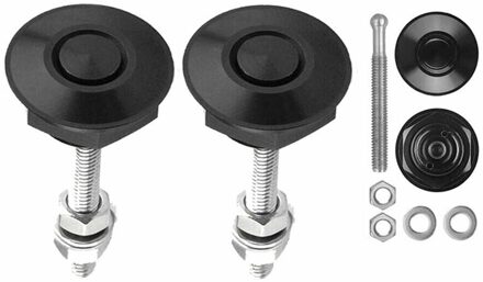 2 Pcs Drukknop Quick Release Hood Bonnet Pins Slot Clip Auto Bumper Klink Kit