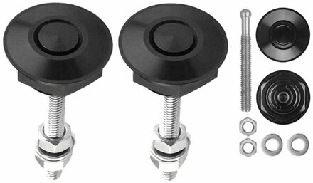 2 Pcs Drukknop Quick Release Hood Bonnet Pins Slot Clip Auto Bumper Klink Kit