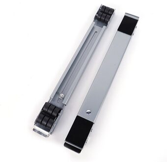 2 Pcs Drum Wasmachine Koelkast Mobiele Base Stand Beugel Multi-Functionele Beweegbare Trolley Vaste Mount Rekken Zilver