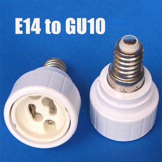2 Pcs E14 Om GU10 Lamphouder Converter Lamp Socket Adapter Lamp Base Plug Lamphouder