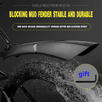 2 PCS Front Rear Bicycle Mud guard MTB Bike Fender 24 26 27.5 29 inch Quick Release cycling Wings Lengthen Durable Wheel Fenders