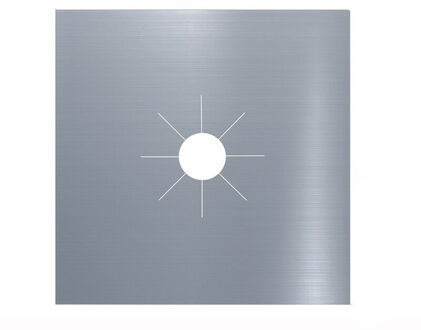 2 Pcs Gasfornuis Protectors Fire Verwondingen Bescherming Trivets Keuken Specialiteit Tool Herbruikbare Gasfornuisbrander Cover Liner Mat sliver