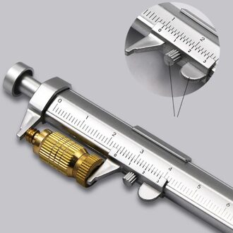 2 Pcs Gel Inkt Pen Schuifmaat 10Cm Metric Gauge Precisie Wijzerplaat Shock-Proof Meetinstrument Multifunctionele Remklauw