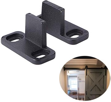 2 Pcs Hardware Ultra Gladde Vloer Verstelbare Anti Swingende Onderdelen Carbon Staal Duurzaam Schuur Deur Gids Low Noise Trapas