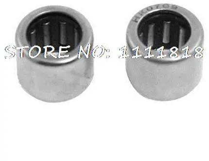 2 Pcs HK 0709 Drawn Cup Needle Roller Bearing 7mm x 11mm x 9mm