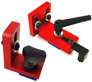 2 Pcs Houtbewerking T Slot Mijter Track Stop Locator Rail Retainer Chute Backing Connector, 30 T-Slot & 45 T-Track