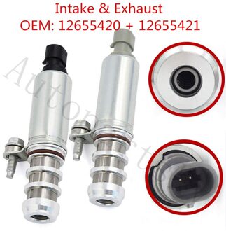 2 Pcs Intake & Uitlaat Olie Controle Timing Valve Solenoid Vvt Oem #12655420 12655421 Voor Chevrolet Captiva Equinox Voor gmc Saturn