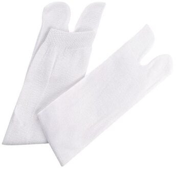 2 Pcs Japanse Unisex Kimono Flip Flop Sandaal Split Sok Twee Vingers Wandelen Sport Sokken B1