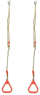 2 Pcs Kids Gym Rings,Trapeze Gym Swing, bar Ringen Verstelbare Gym Fitness Pull Up Ringen Met Opknoping Touwen Voor Swing