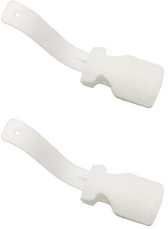 2 Pcs Lazy Schoenen Lifter Unisex Slijtage Schoen Hoorn Helper Schoenlepel Aan En Uit Schoen Stevige Slip Aid ластик Для Обуви wit