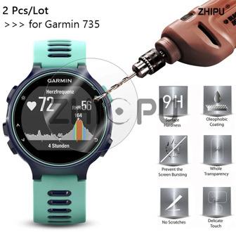 2 Pcs/Lot 9H Tempered Glass For Garmin Forerunner 735XT Screen Protector for Garmin Forerunner 735XT 735 XT SmartWatch