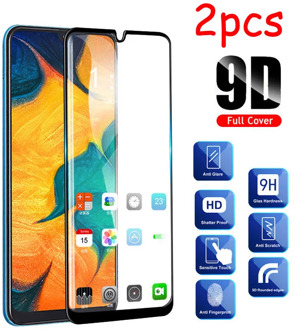 2 Pcs/lot Full Glue Samsun A50 Glass For Samsung Galaxy A70 A40 A30 A50 Protective Glass On The Galax A 50 30 40 70 50A 70A Film