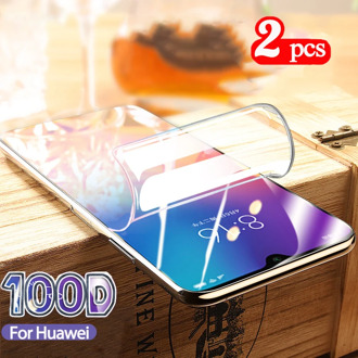 2 PCS/Lot Hydrogel Film On For Huawei Honor 9a 9c 9x 9 lite Screen Protector Film For Y9 2019 y9s full cover protective films