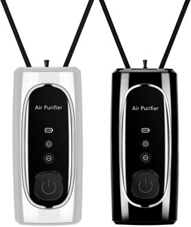 2 Pcs Luchtreiniger Persoonlijke Wearable Mini Draagbare Auto Zuurstof Bar 700Mah Batterij Negatieve Ionen Opknoping Nek Luchtreiniger