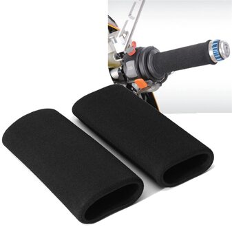 2 Pcs Motorfiets Handvat Cover Motorfiets Slip op Foam Anti Trillingen Comfort Stuur Grip Motorfietsen Accessoires