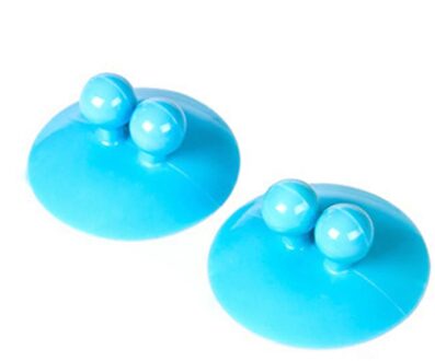 2 Pcs Multifunctionele Keuken Badkamer Muur Gemonteerde Hanger Haak Vacuüm Zuig Hanger Houder Haken Zuig Hanger Blauw