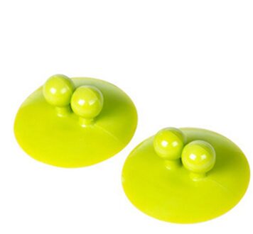 2 Pcs Multifunctionele Keuken Badkamer Muur Gemonteerde Hanger Haak Vacuüm Zuig Hanger Houder Haken Zuig Hanger groen