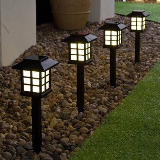 2 Pcs Outdoor Verlichting Zonne-energie Waterdichte Led Gazon Landschap Tuin Yard Path Lawn Stake Lamp Thuis Huis Vorm party Decor
