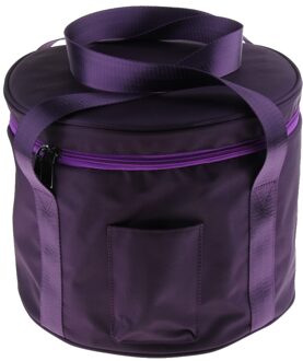 2 Pcs Paars Zware Kristallen Klankschaal Case voor 8 inch & 11 inch Geluid Bowls