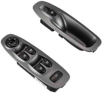 2 Pcs Power Window Switch Fit Voor Hyundai Accent 2000-2003, Zilver & Zwart-Grijs