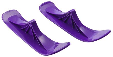 2 Pcs Praktische Winter Outdoor Sport Scooter Onderdelen 2 In 1 Ski Board Met Attachment Direct Fit Slee Paars