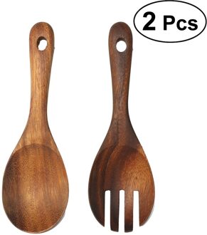 2 Pcs Rijst Lepels Handgemaakte Natuurlijke Rustieke Nontoxic Houten Lepel Set Soep Diner Salade Pasta Dessert Serveren Koken Gereedschap Keuken