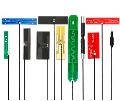 2 PCS rode kleur 2.4G/5G/5.8G dubbele frequentie interne FPC zachte antenne wifi PCB antenne 4dbi 40x8mm IPX