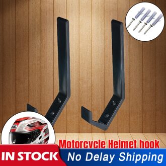 2 Pcs Roestvrij Staal Grote Motorhelm Houder Haak Voor Keuken Deur Kast Multi-purpose Wall Mount Rack roestvrij staal L