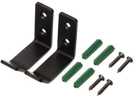 2 Pcs Roestvrij Staal Grote Motorhelm Houder Haak Voor Keuken Deur Kast Multi-purpose Wall Mount Rack zwart S