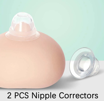 2 Pcs Silicone Nipple Correction Breast Correcting Shell Nursing Cup Nipple Shield Sucker For Breastfeeding For Nursing Moms